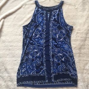 INC LARGE WOMEN KEYHOLE BLOUSE